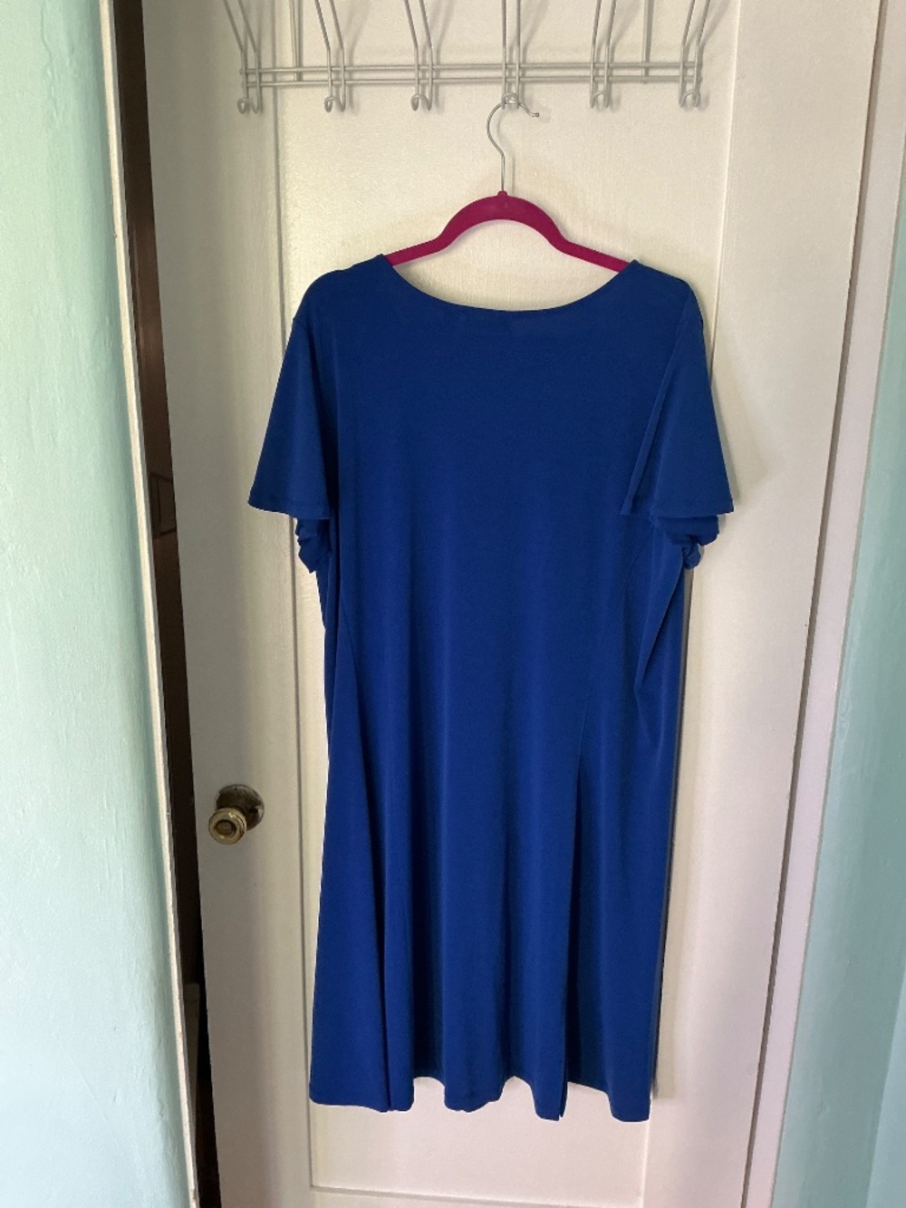 Susan Graver Flowy Blue Everyday Dress (Super Comfy!), XL💙 - Picture 3 of 3